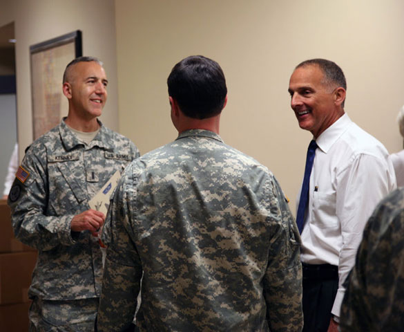 Howell Meets With Military